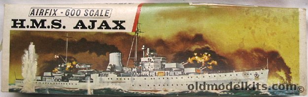 Airfix 1/600 HMS Ajax Light Cruiser, F304S plastic model kit